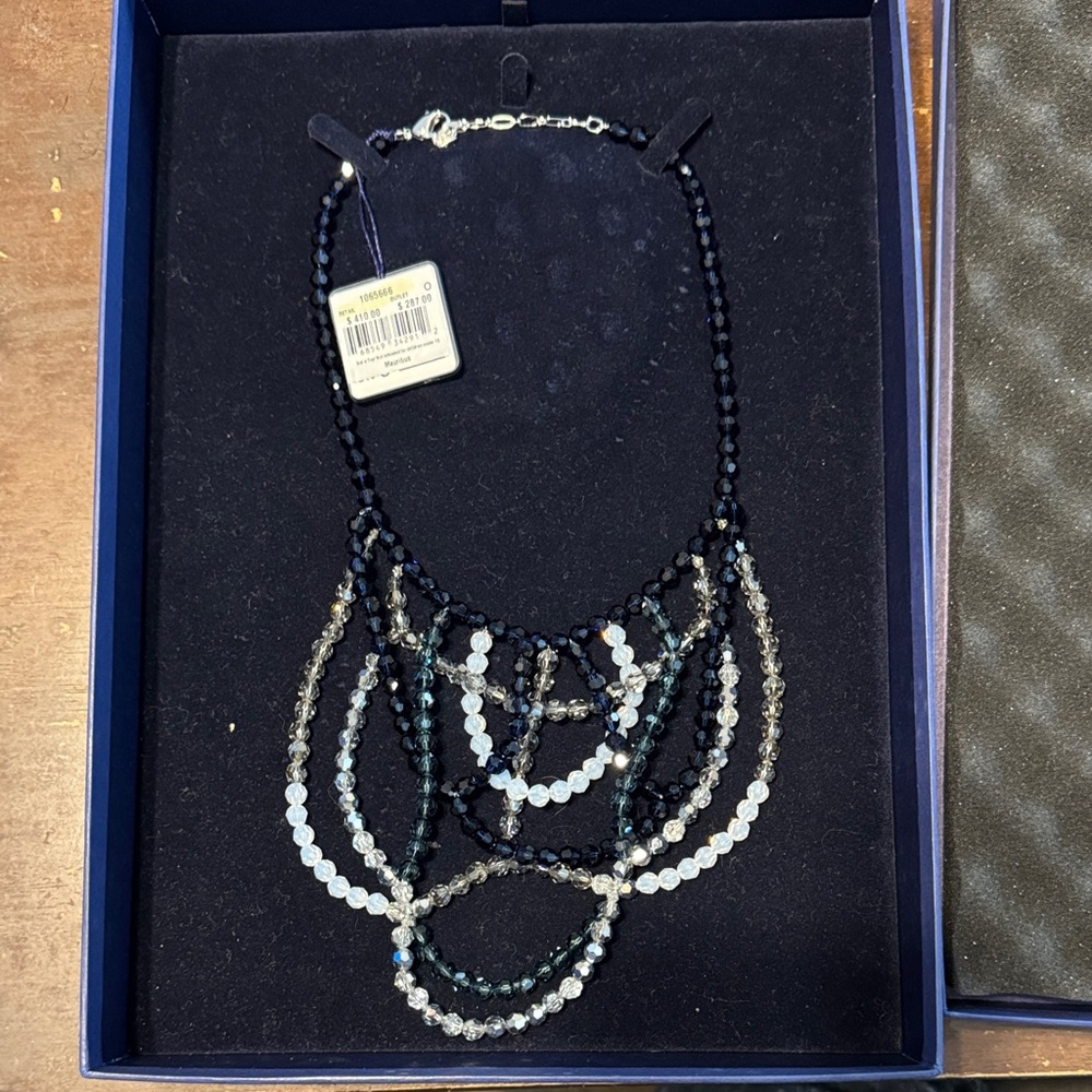 Swarovski Black and Silver Statement Necklace